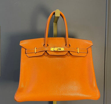 Original Style: Hermès Birkin 35 (Orange Clemence Leather)
