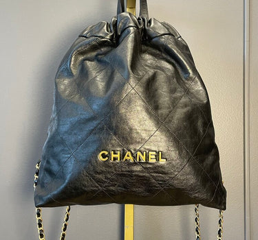 Chanel 22 Quilted Drawstring Backpack