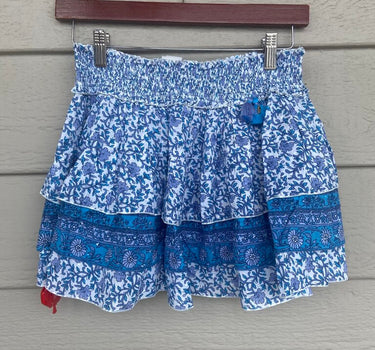 Poupette St Barth Tiered Mini Skirt Size S/M