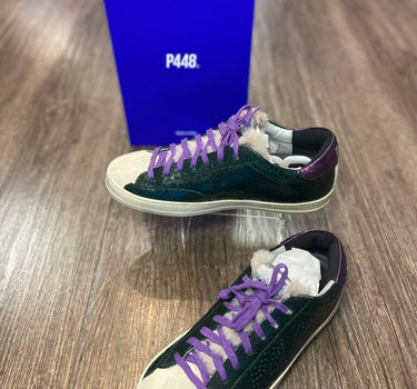 P448 Leather, Suede and Ponyskin Sneakers-39