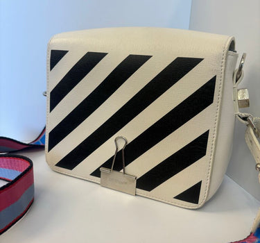 Off-White Striped Crossbody Bag