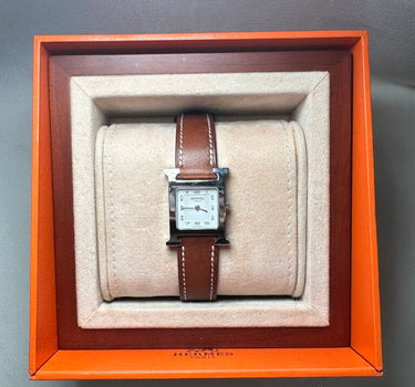 Hermes Watch with Leather Band