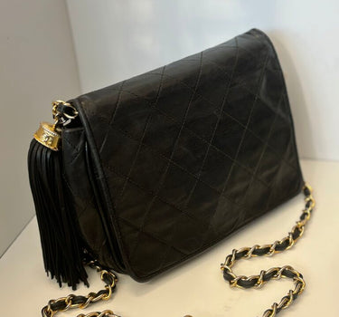Chanel Black Quilted Leather Crossbody Bag