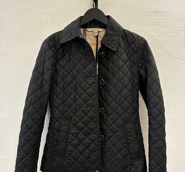Burberry Black Quilted Jacket Size XS