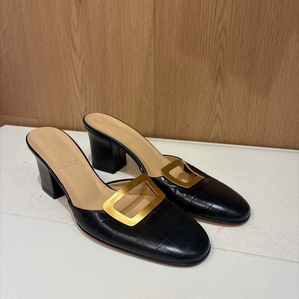 Bally Leather Heeled Mules Size 6
