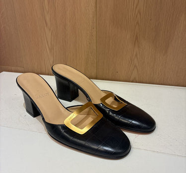 Bally Leather Heeled Mules Size 6