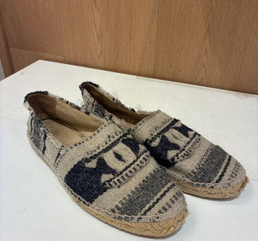 As-Is Chanel Stiped CC Espadrilles Size 39