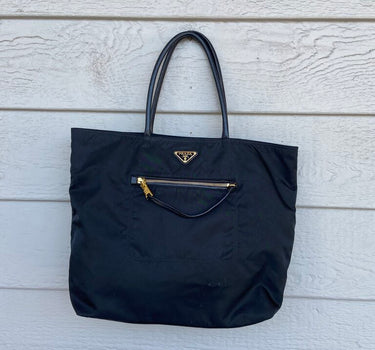 Prada Tessuto Black Nylon Tote Bag