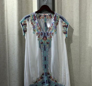 Johnny Was Embroidered Tunic- S