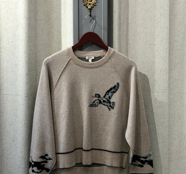 Pilcro Bird Graphic Sweater-XS