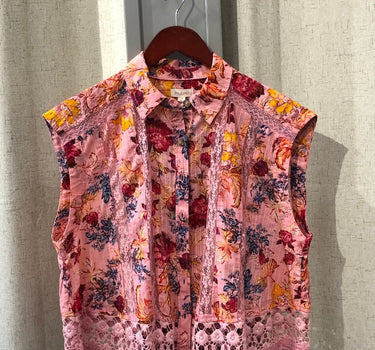 Pilcro Floral Print Blouse-XS
