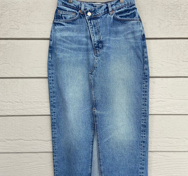 Reformation High-Waisted Denim Skirt size 26