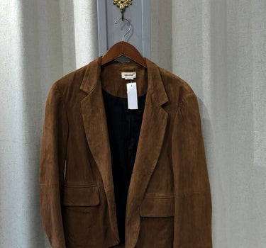 Zadig & Voltaire Brown Suede Blazer-42