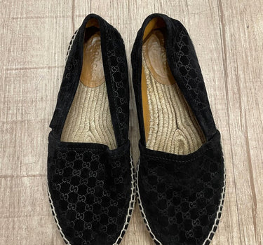 Gucci Black Suede Espadrilles