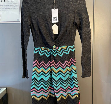 Missoni NWT Colorful Zigzag Pattern Dress