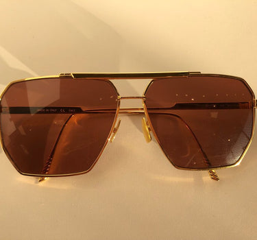 Bottega Veneta Gold Sunglasses