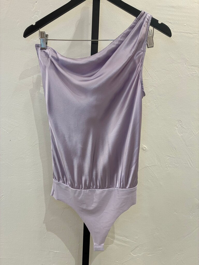 Cami NYC One-Shoulder Silk Bodysuit Size XS