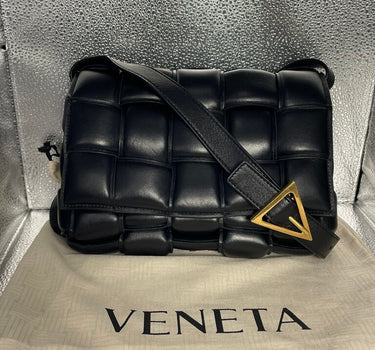 Bottega Veneta Black Cassette Padded Shoulder Bag