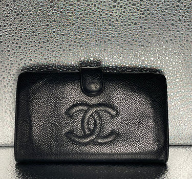 Chanel Black Leather Wallet