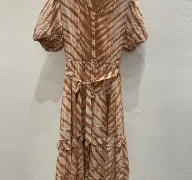 Ulla Johnson Magdalena Tie-Dye Midi Dress Size 0
