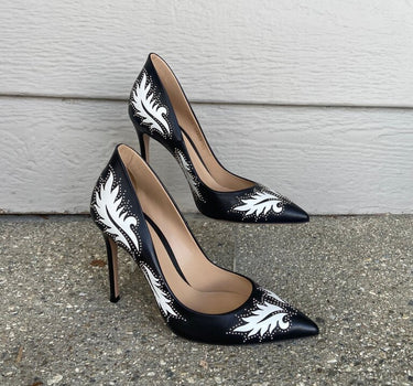 Gianvito Rossi Santa Fe Studded High Heels -38