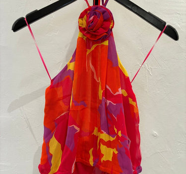 Ramy Brook NWT Printed Halter Top Size S