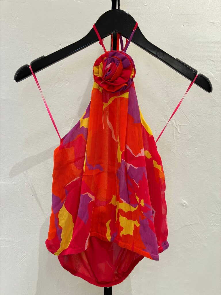 Ramy Brook NWT Printed Halter Top Size S