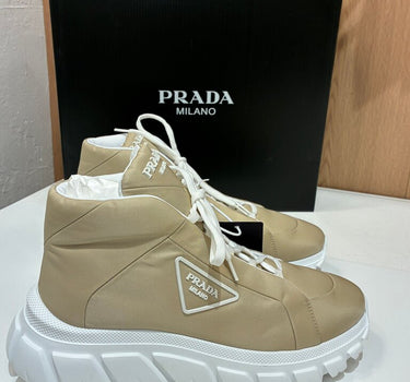 Prada Re-Nylon High-Top Sneakers Size 40