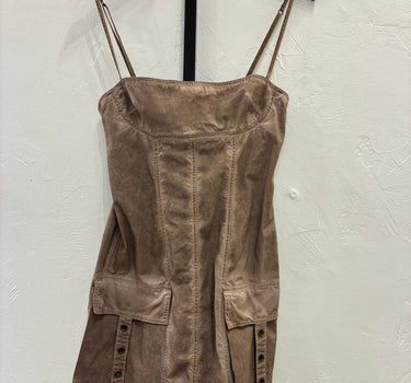 Blumarine NWT Brown Cargo Mini Dress Size 42