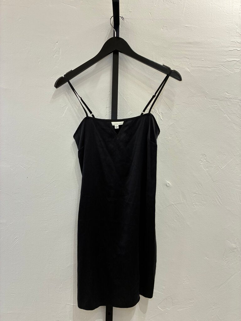 Fleur du Mal Black Silk Slip Dress SIze S