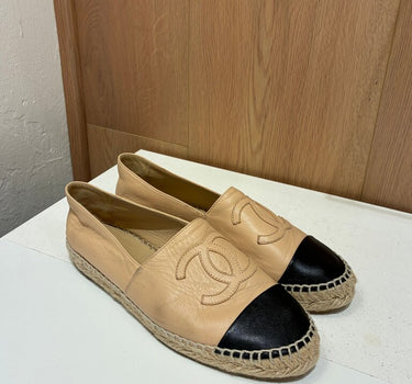 Chanel Lambskin Two-Tone Espadrilles size 37