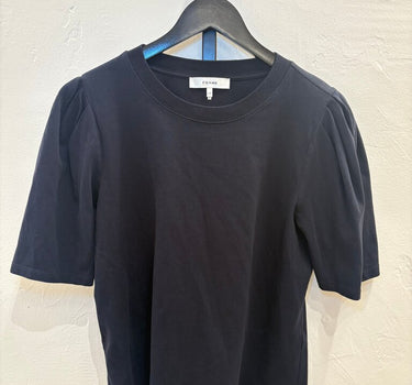 Frame Navy Puff Sleeve T-Shirt - Large