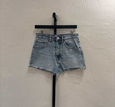 Zara High Waist Denim Cutoff Shorts - M