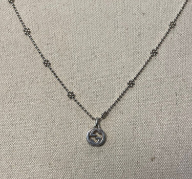 Gucci Silver Logo Necklace