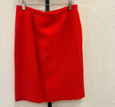 Valentino Red Textured Skirt sz 8