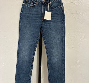 Toteme NWT Slim Straight Jeans in Dark Vintage Wash Size 24