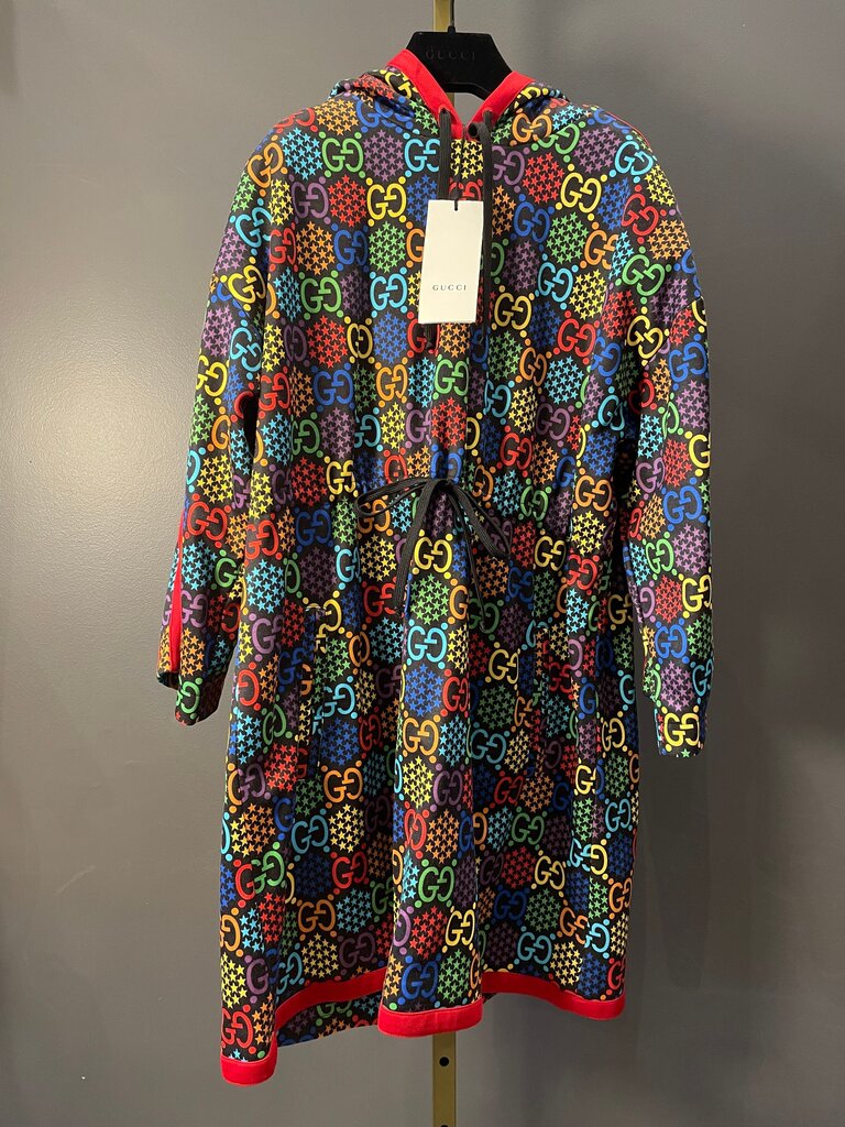 Gucci Multicolor Hooded Dress Size M