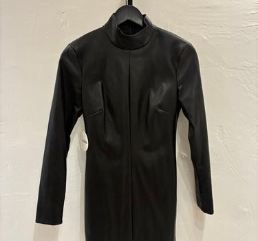 Staud NTW Palettes Faux Leather Mini Dress Size 2