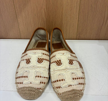 Tory Burch Embroidered Espadrilles Size 7