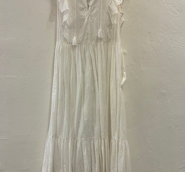 Ulla Johnson White Eyelet Maxi Dress Size 8