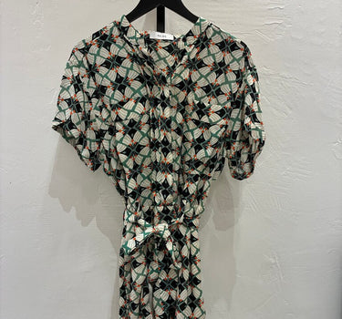 Reiss Printed Wrap Mini Dress