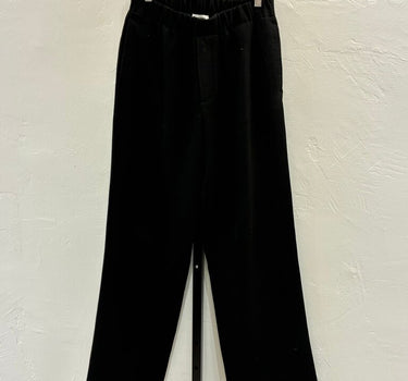 Sandro Black Elastic Band Wide Leg Black Pant sz S?