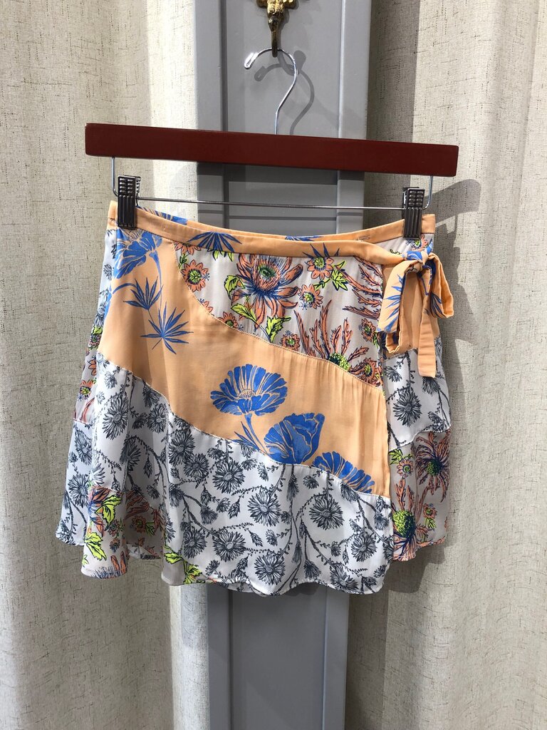 Free People Floral Print Mini Skort size 0