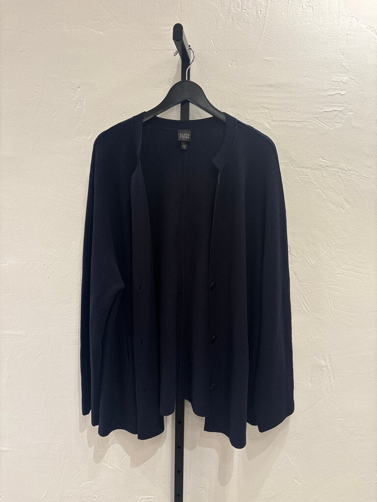 Eileen Fisher Women's Navy Cardigan- 3X