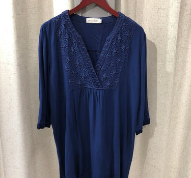 Johnny Was Calmé Navy Tunic Dress size S