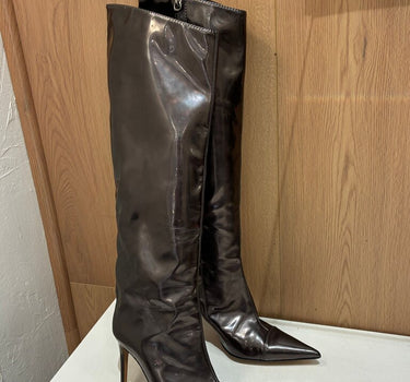 Alexandre Vauthier Mirrored Alex Knee High Boots Size 38