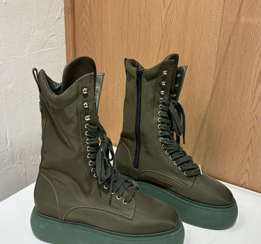 The Attico Selene Platform Combat Boots Size 38