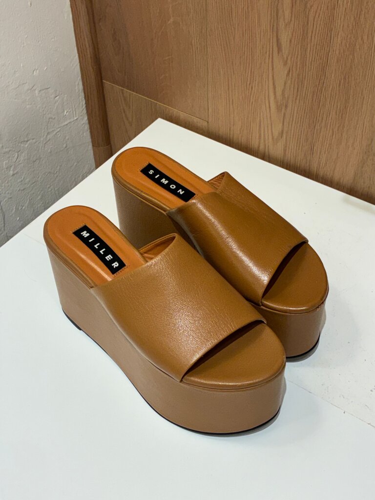 Simon Miller Brown Platform Leather Sandals Size 39