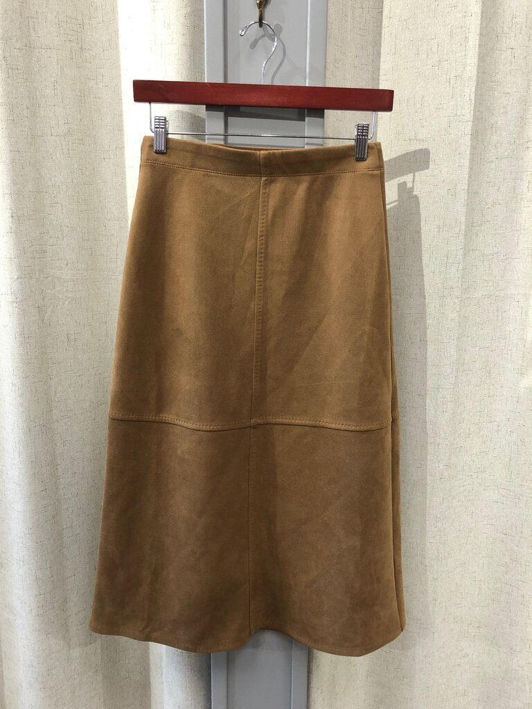 Max Studio Brown Midi Skirt size XS
