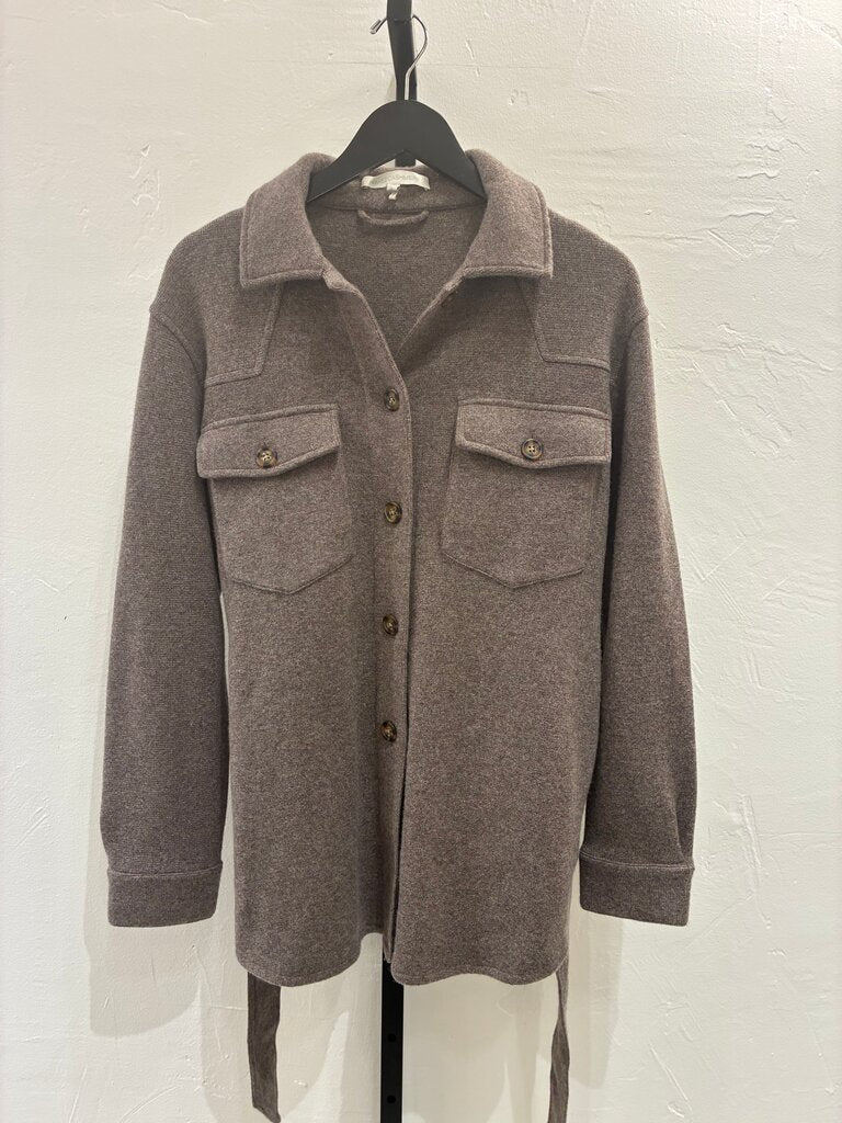 Naked Cashmere Brown Button-Up Jacket sz XS